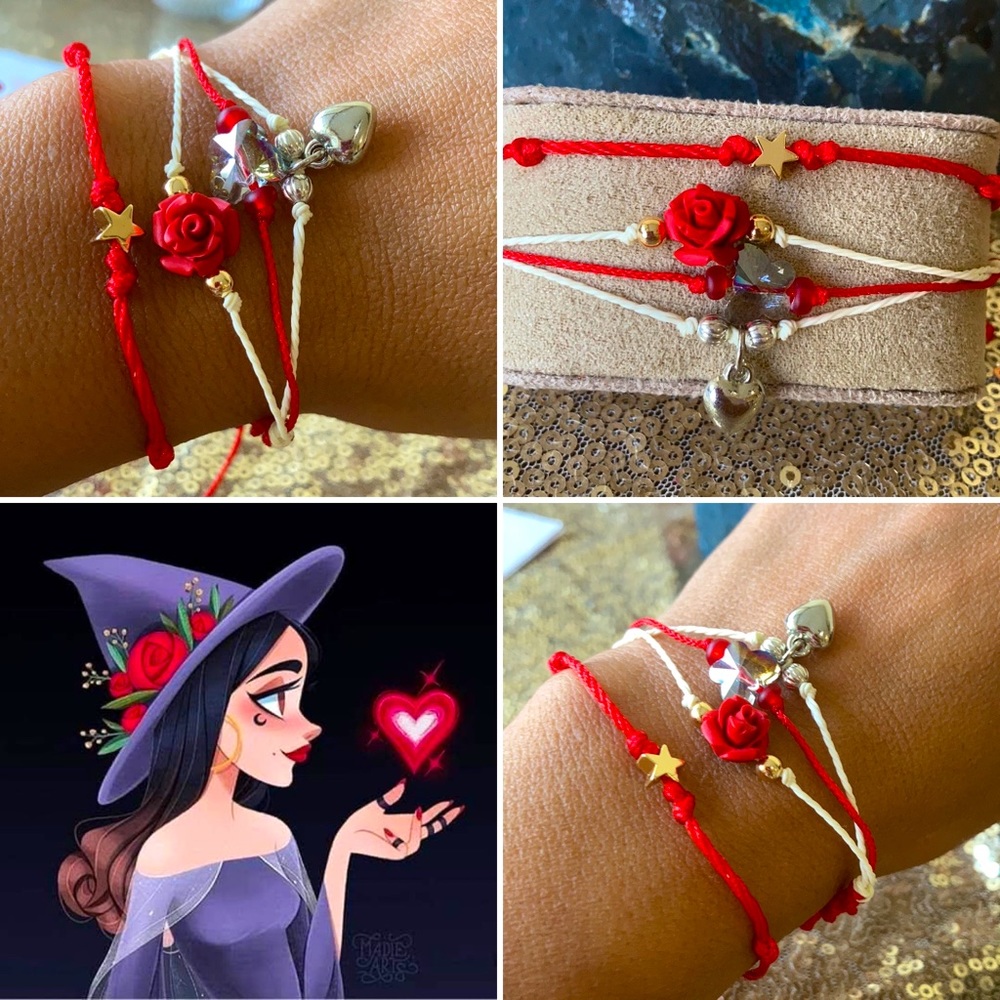 Love inspired nature and universe bracelet set